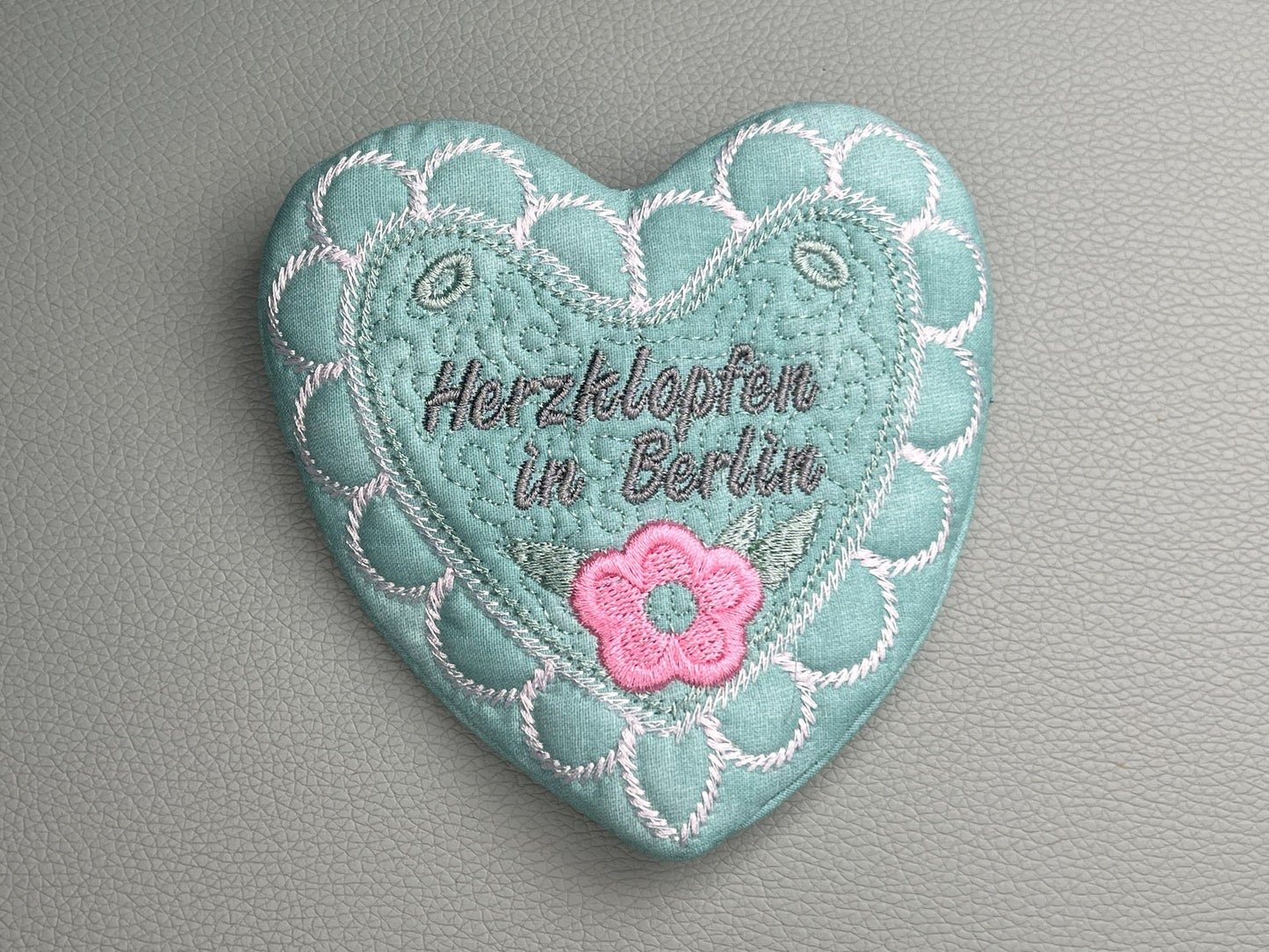 Lebkuchenherz-Portmonee - ohne Stoffband (12cmx12cm)