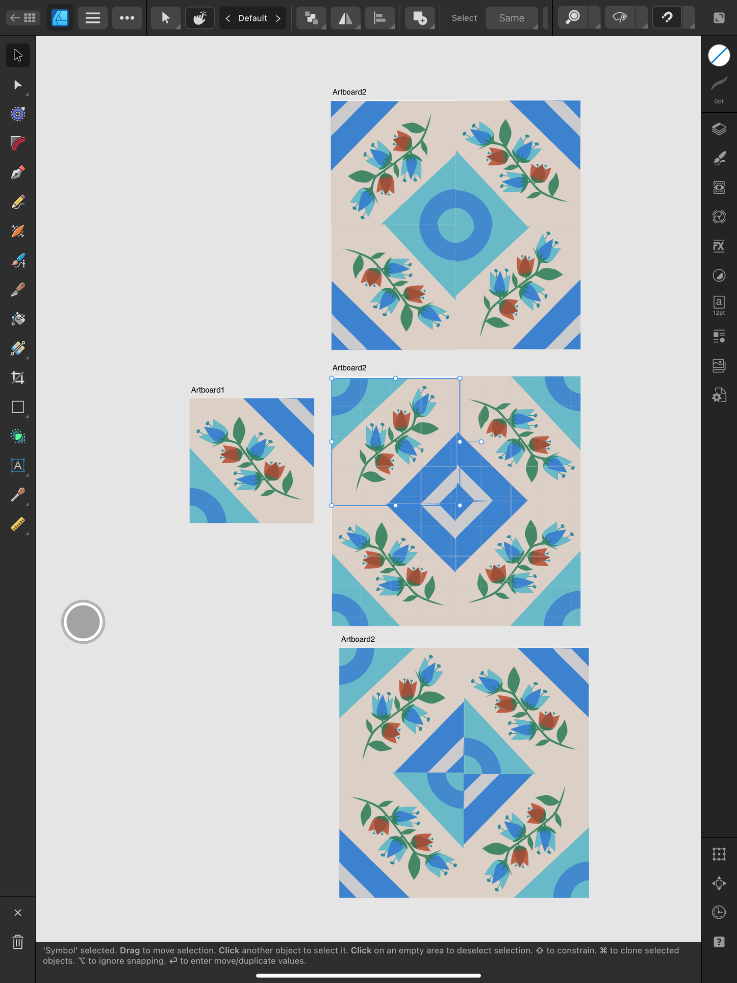 Patchwork - Soft Blue Tale - Block Number 1