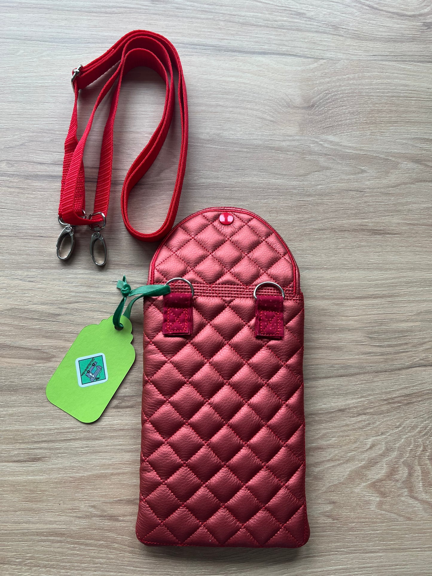 Mini Crossbag - Smartphone - Handmade - Rot