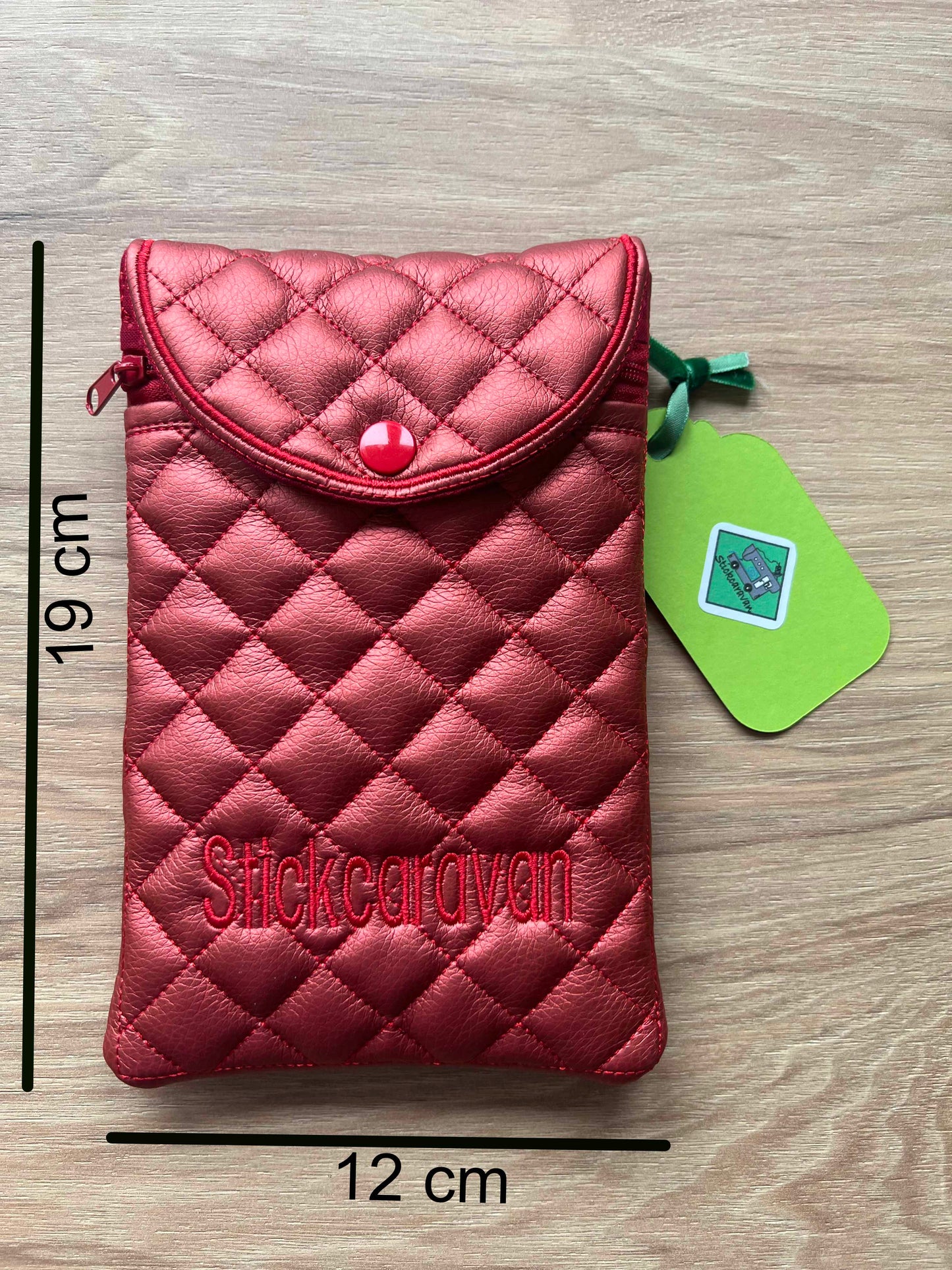Mini Crossbag - Smartphone - Handmade - Rot