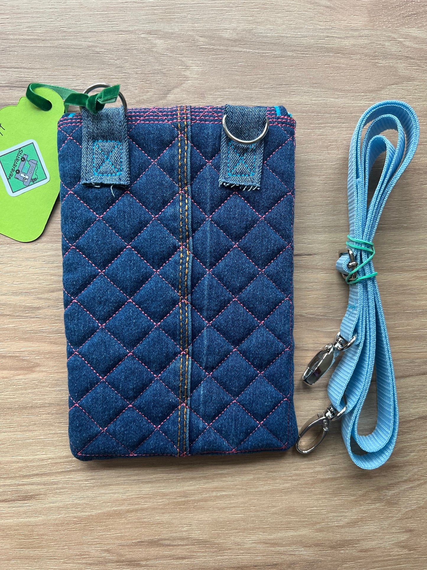 Mini Crossbag - Smartphone - Handmade - Jeans