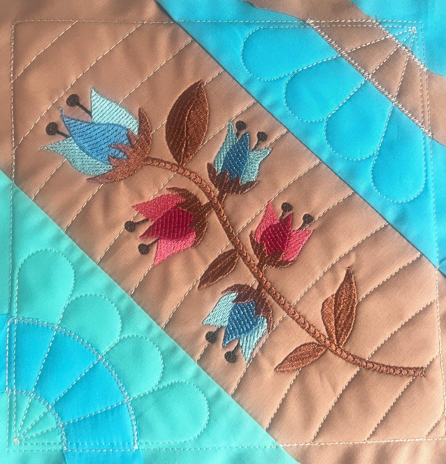Patchwork - Soft Blue Tale - Block Number 1