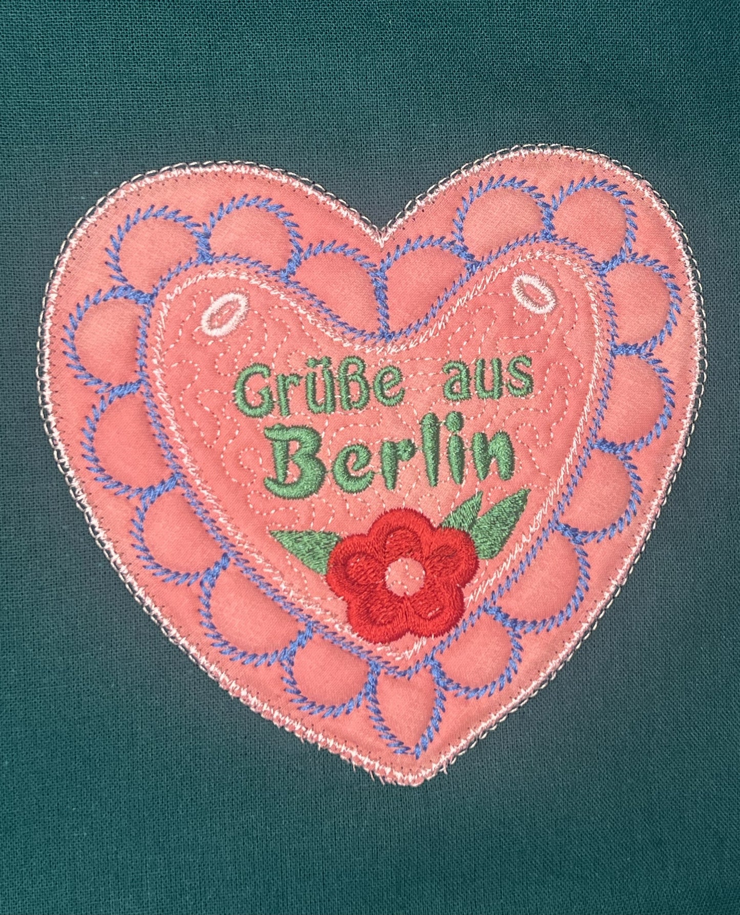 Stofftasche - Grüße aus Berlin - Lebkuchen Muster