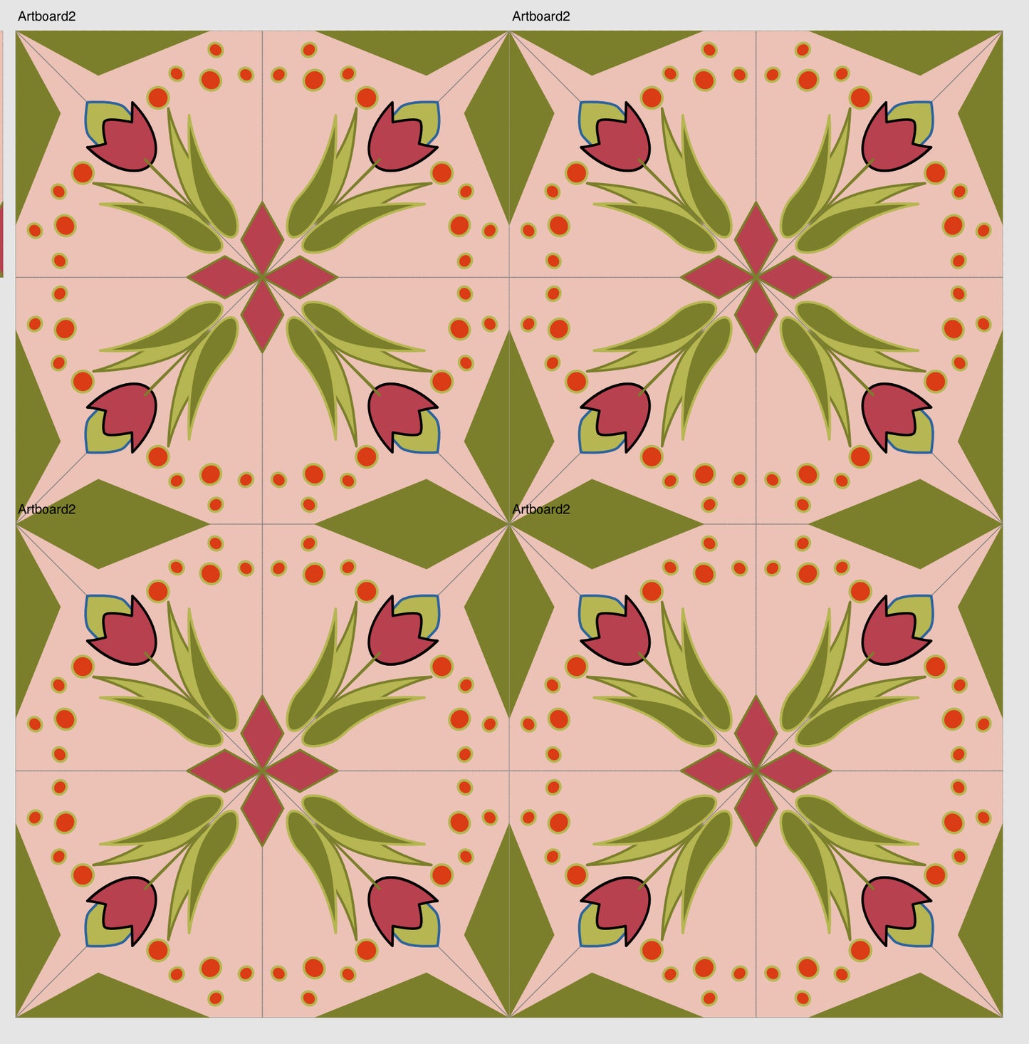Patchwork - 1 Block Blume