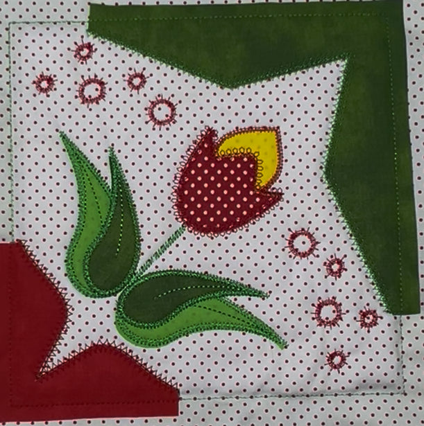 Patchwork - 1 Block Blume