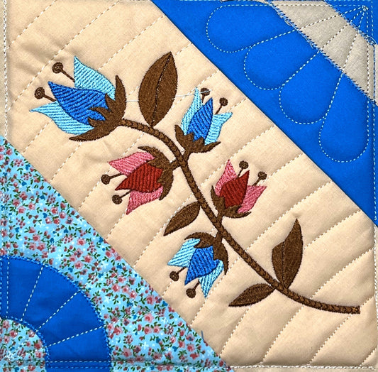 Patchwork - Soft Blue Tale - Block Number 1