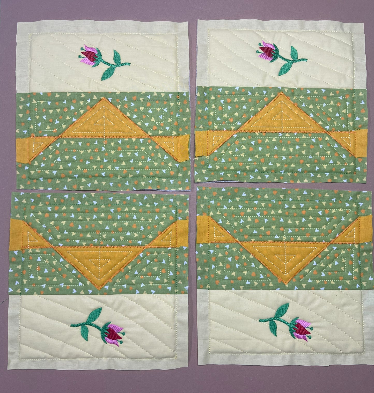 Patchwork - Soft Blue Tale - Block Nr. 1