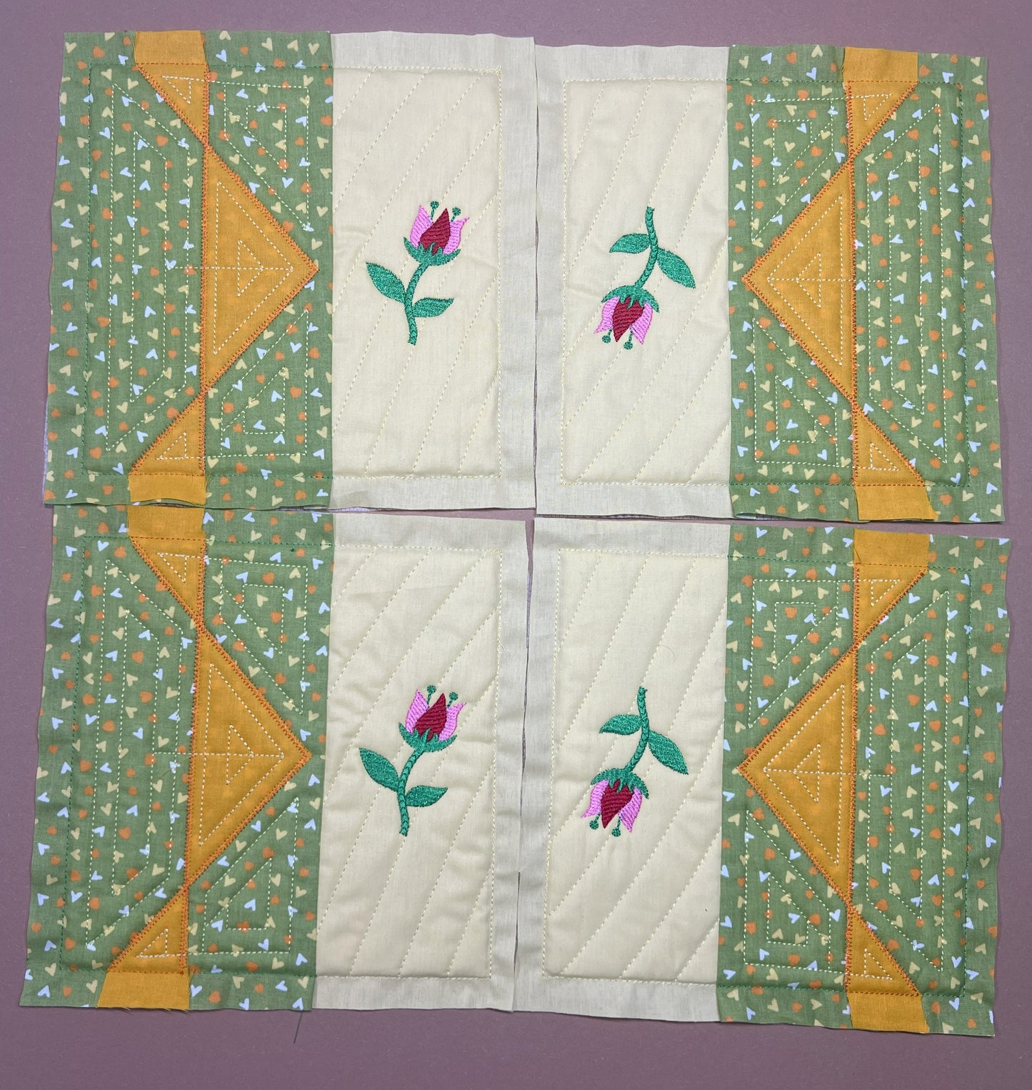 Patchwork - Soft Blue Tale - Block Nr. 1