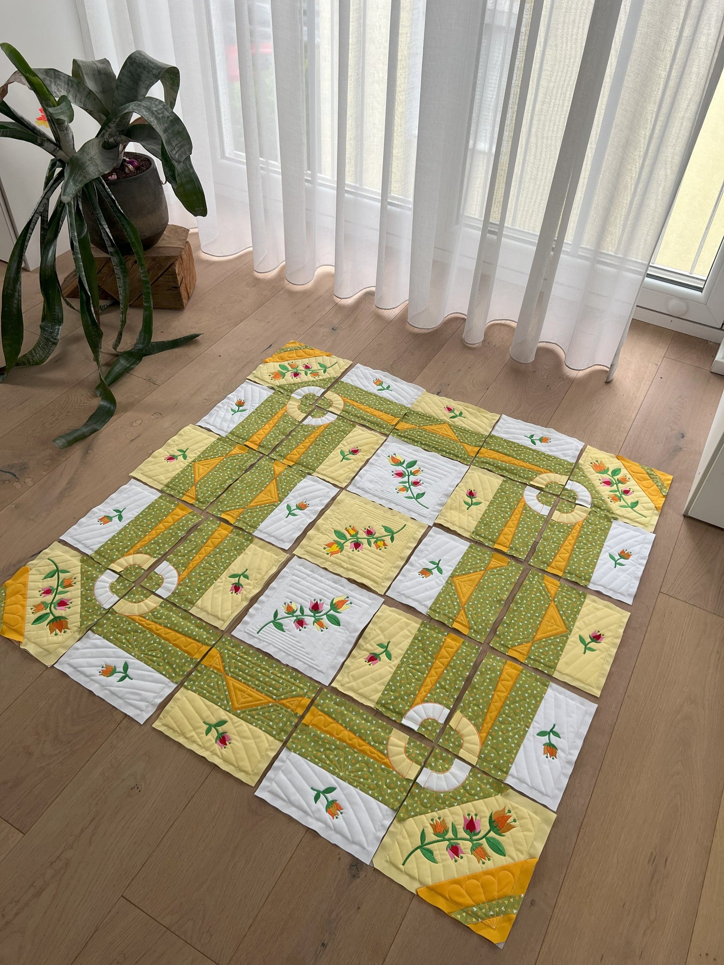 Patchwork - Soft Blue Tale - Block Nr. 1