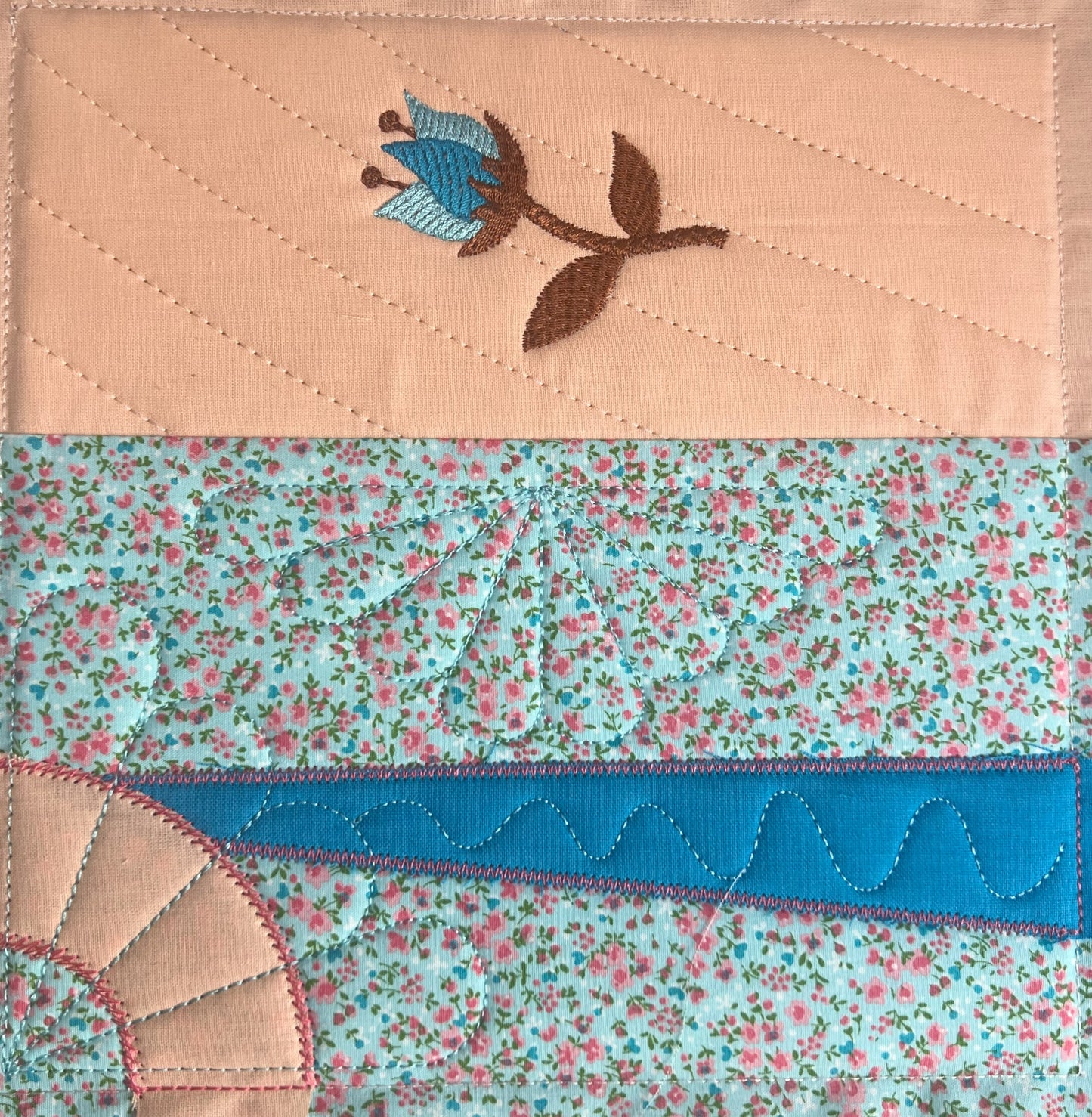 Patchwork - Soft Blue Tale - Block Nr. 1