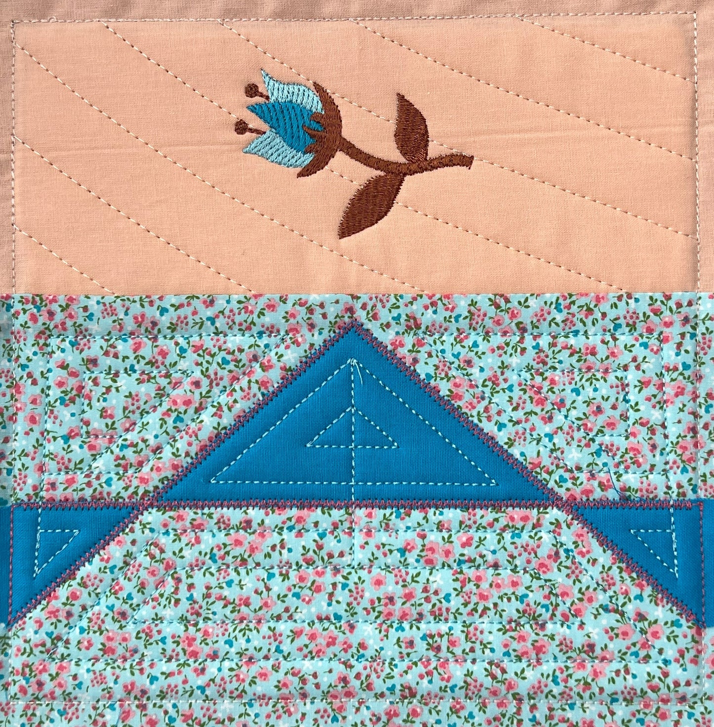 Patchwork - Soft Blue Tale - Block Nr. 1