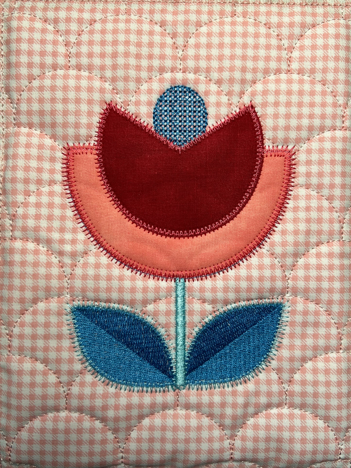 Nordic Bloom (Blume Applikation und Quilt)