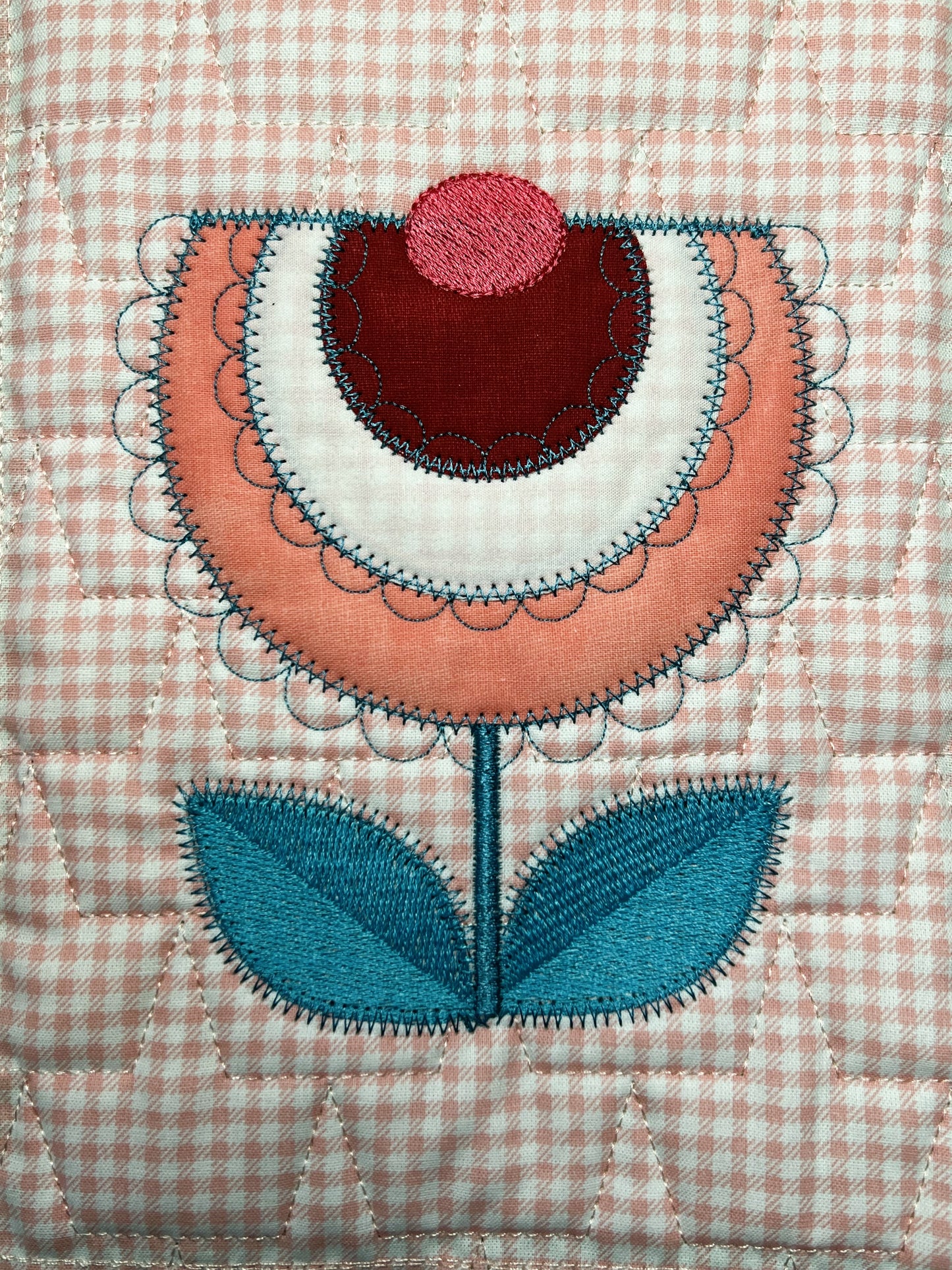 Nordic Bloom (Blume Applikation und Quilt)