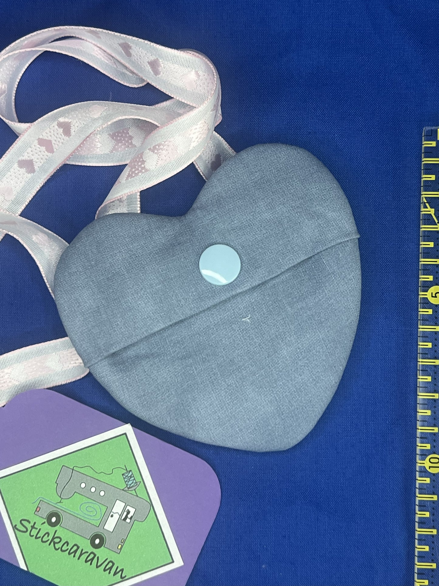 Lebkuchenherz-Portmonee - mit Stoffband (9cmx9cm)