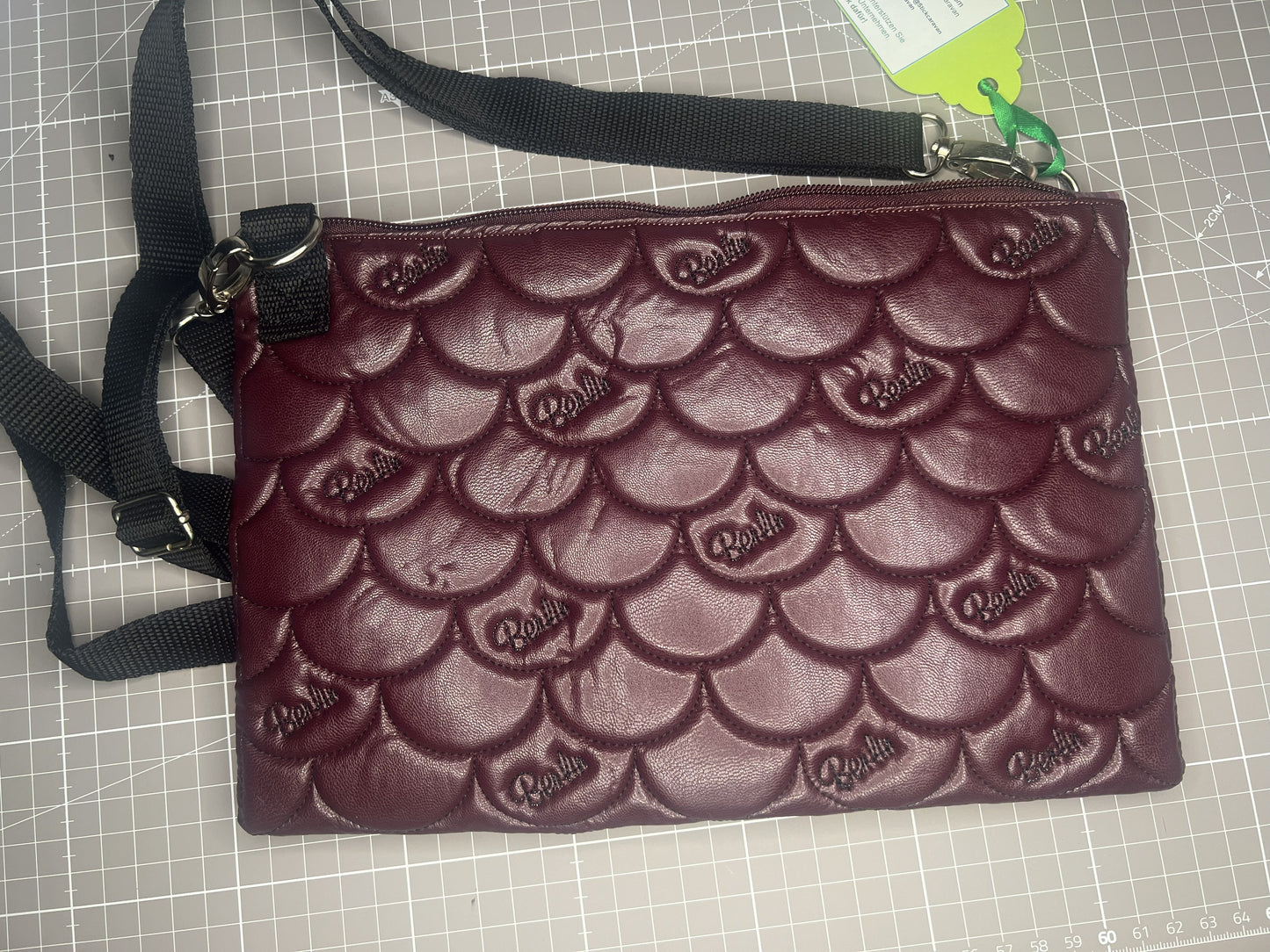 Crossbag - Berlin Bag - Weinrot - Handmade