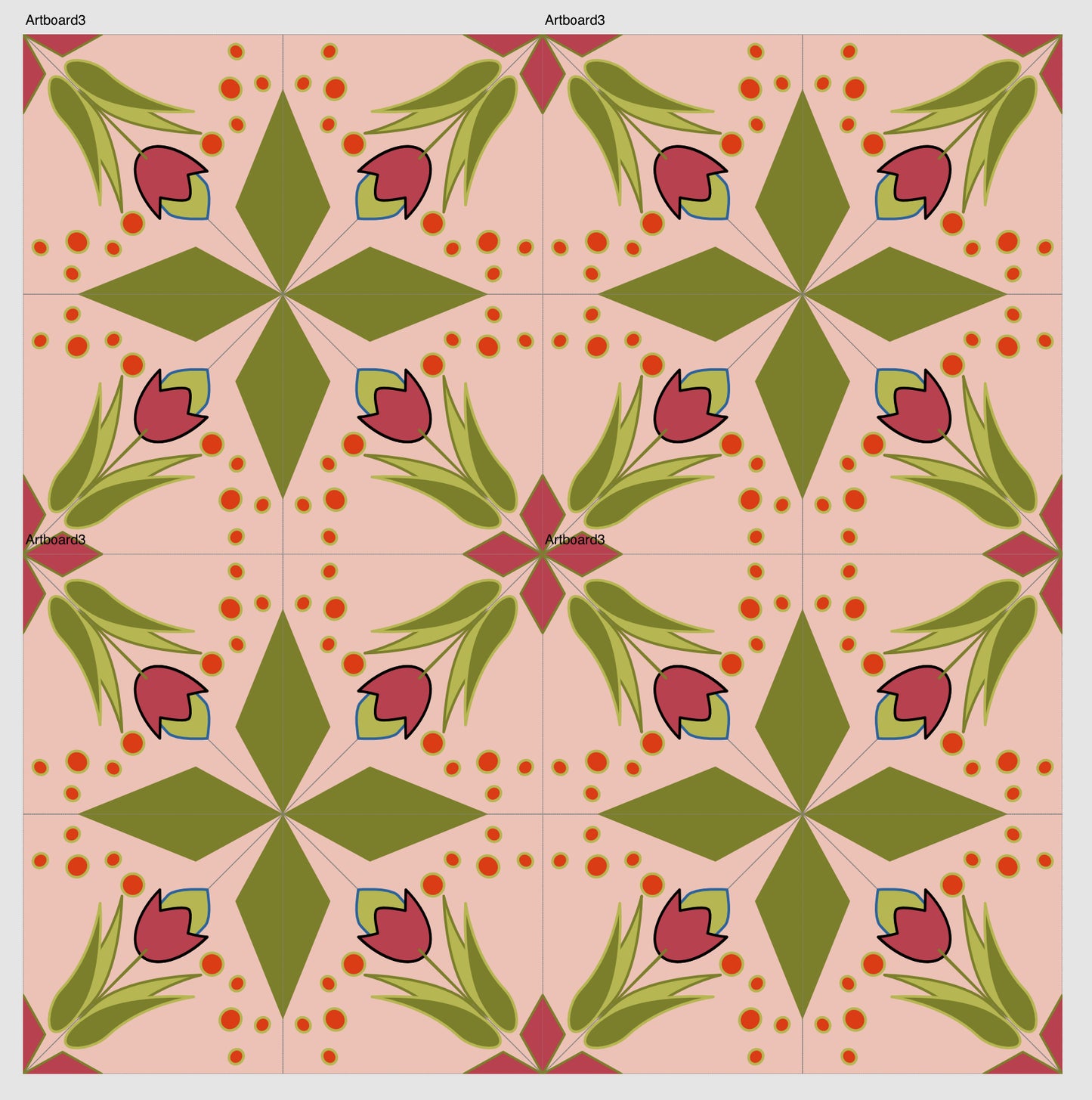 Patchwork - 1 Block Blume